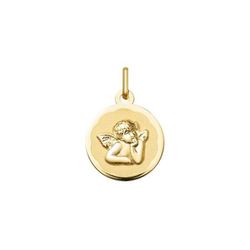 Medalla Oro 9kts Angelito Argyor MRM 15mm (9)1910454 Mate-Brillo