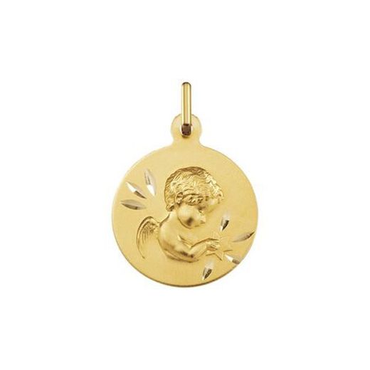 Medalla Oro 9kts Angelito Argyor MRM 16,50mm (9)1430415 Facetado