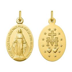 Medalla Oro 9kts Argyor MRM (9)9KAY3006 Virgen Milagrosa Francés