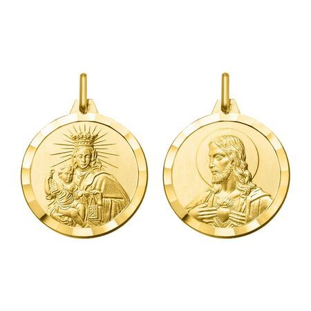 Medalla Oro 9kts Argyor MRM (9)9KAY3160 Escapulario Virgen Del Carmen