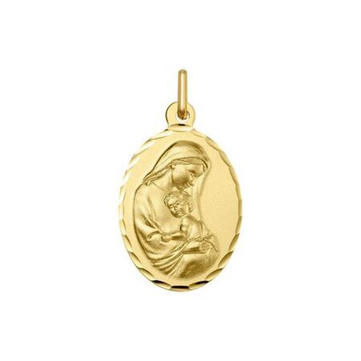9kt Gold Medal Virgin Mary Argyor MRM 18mm (9)1609285-18mm Oval