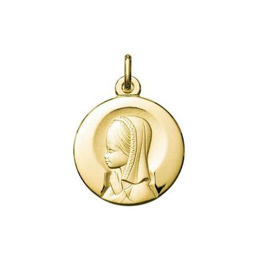 9kt Gold Medal Virgin Girl Argyor MRM 18mm (9)1072104 Matte-Gloss