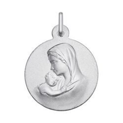 Medalla Oro Blanco 9kts Argyor MRM (9)9KAY3107G Virgen C. Niño Jesús