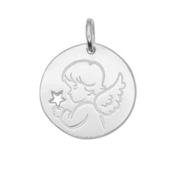 Medalla Plata 072335 Angelito Estrella Calada 16mm
