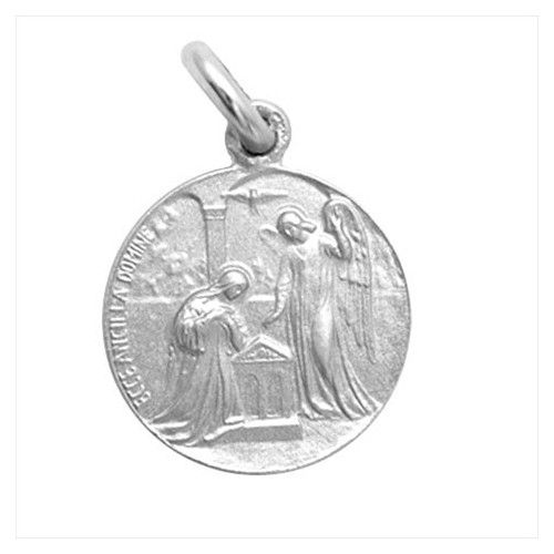 Medalla Plata Anunciacion De La Virgen 16mm MP1/1/17/16/0