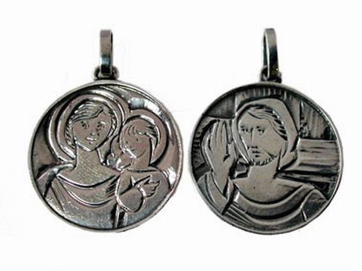 Arior Silver Medal 1060512PU Scapular of the Virgin Jesus