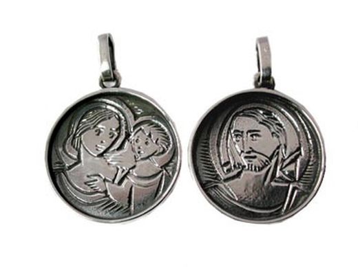 Arior Silver Medal 1.8cm 1060571PU Scapular of the Virgin Jesus