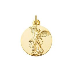 Medalla Plata Dorada San Miguel Arcangel Argyor MRM 18mm (AG)1269024D Mate