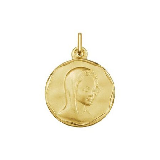 Gold-plated Silver Medal Virgin Mary Argyor MRM 18mm (AG)1250177D Bezel