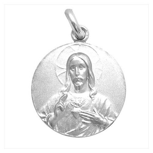 Medalla Plata Sagrado Corazon De Jesus 16mm MP1/1/11/16/0