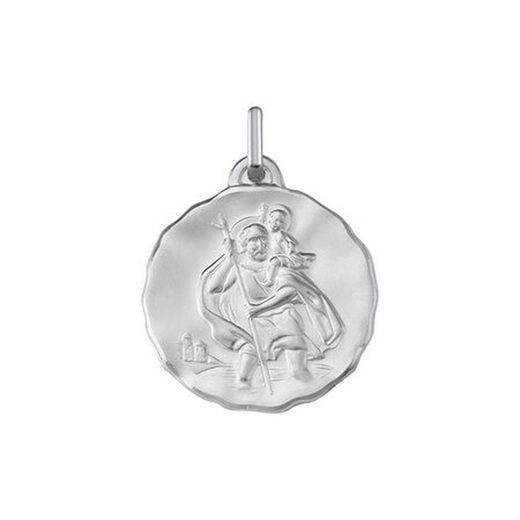 Silver Medal Saint Christopher Argyor MRM 18mm (AG)1199313 Rounded Bezel