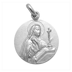 Medalla Plata Santa Teresa 20mm MP1/1/20/20/0