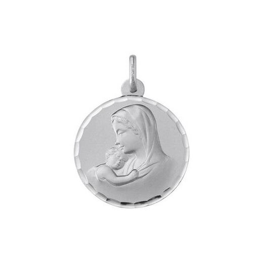Silver Medal Virgin Girl Argyor MRM 18mm (AG)1604235N Faceted Bezel