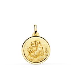 Medalla San Antonio Oro 18kts Bisel 18mm P8099-118