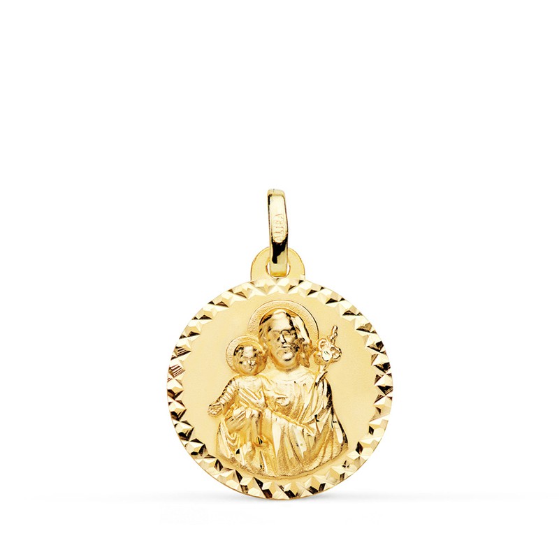 Médaille Saint Benoit Or 18K 18mm