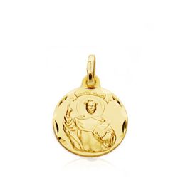 Medalla San Vicente Ferrer Oro 18kts 14mm P2873-314