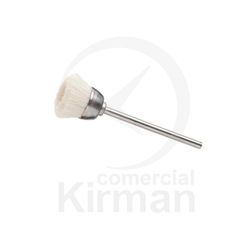 Mini Cepillo Metal 2,35mm 17246 Copa Montado Cerda Cabra Blanco 14mm Diámetro