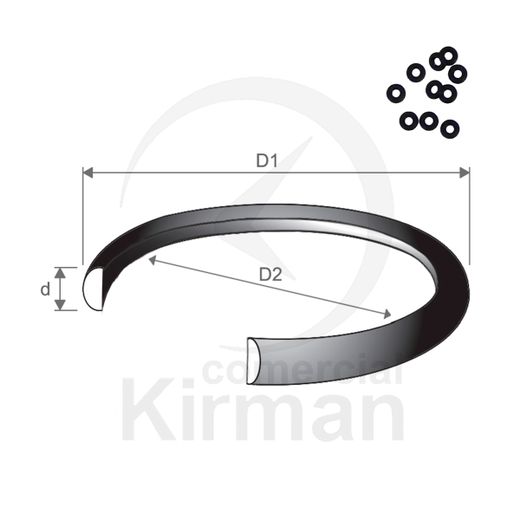 Mini Juntas Caucho 249504 Corona Relojes Impermeables Tipo D 10ud