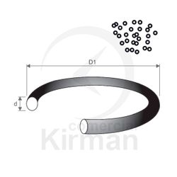 Mini Juntas Caucho 249697 Corona Relojes Impermeables 100ud