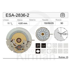 Movimiento Reloj Automático ETA ESA-2836-2