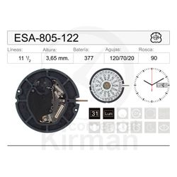 Movimiento Reloj Cuarzo ETA ESA-805-122