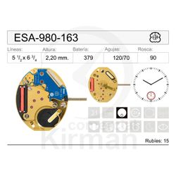 Movimiento Reloj Cuarzo ETA ESA-980-163