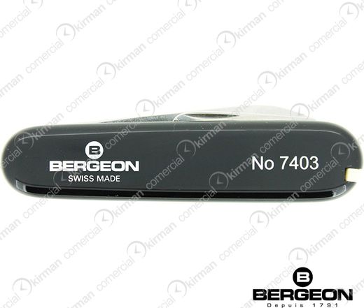 Navaja Bergeon Acero/Plástico 85mm 48047 Doble Cuchilla Para Abrir Fondos De Presión
