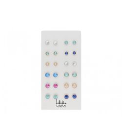 Packung mit 12 Stück Liska-Ohrringen LSW4174PACK Zirkonia