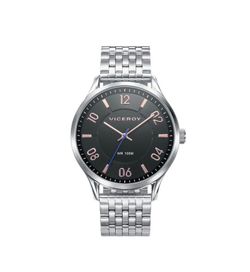 Pack Reloj Viceroy Hombre Acero y Pulsera Piel Negra 401087-99