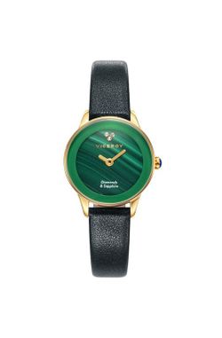 Pack Reloj Viceroy Mujer 471126-99 Piel Negra y Colgante Perla