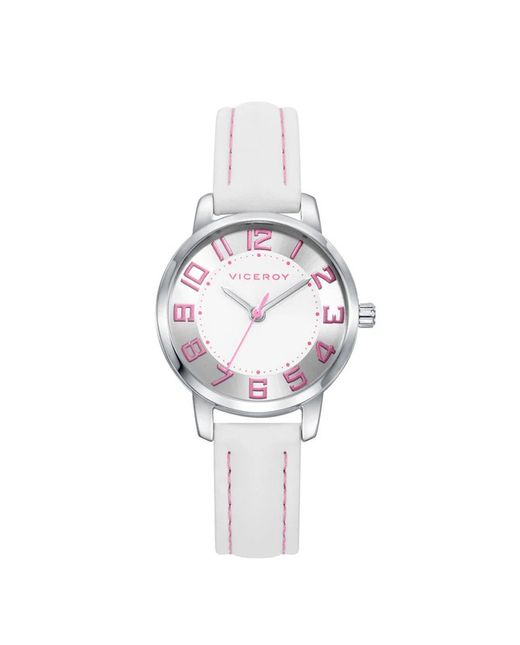 Rellotge Viceroy Niña 401216-05 Pell Blanca + Polsera Plata Arbre