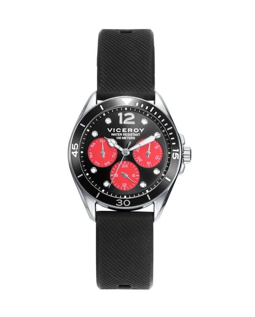 Reloj Viceroy Nińo 41125-55 Sport Negro + Pulsera Trenzada Cruz
