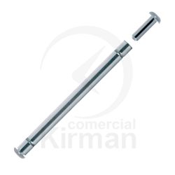 Pasadores Reloj Acero 261515 C. Remache P. Cierres Seguridad Diámetro 1,00mm x 25mm Largo