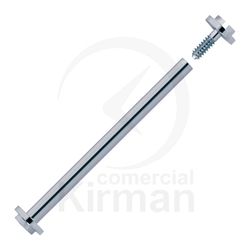Pasadores Reloj Acero Cromado 206003 Roscados Diámetro 1,30mm x 18mm Largo