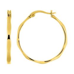 Pendientes Acero Dorado Argyor MRM Mujer (AC)435167 Aro Liso En Brillo
