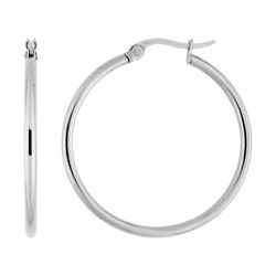 Pendientes Acero Argyor MRM Mujer (AC)435219 Aro Liso En Brillo
