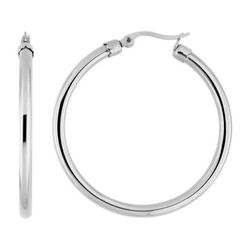 Pendientes Acero Argyor MRM Mujer (AC)435248 Aro Liso En Brillo