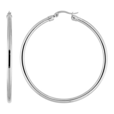 Pendientes Acero Argyor MRM Mujer (AC)435256 Aro Liso En Brillo