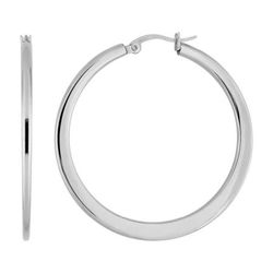 Pendientes Acero Argyor MRM Mujer (AC)435280 Aro Liso En Brillo