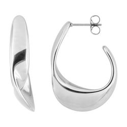 Pendientes Acero Argyor MRM Mujer (AC)435723 Medio Aro En Brillo