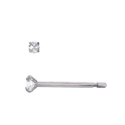 Pendientes Acero Circonitas 2mm PAZ0033RHXX02