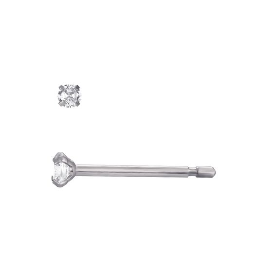 Pendientes Acero Circonitas 2mm PAZ0033RHXX02