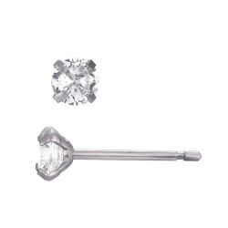 Pendientes Acero Circonitas 4mm PAZ0033RHXX04