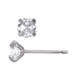 Pendientes Acero Circonitas 5mm PAZ0033RHXX05