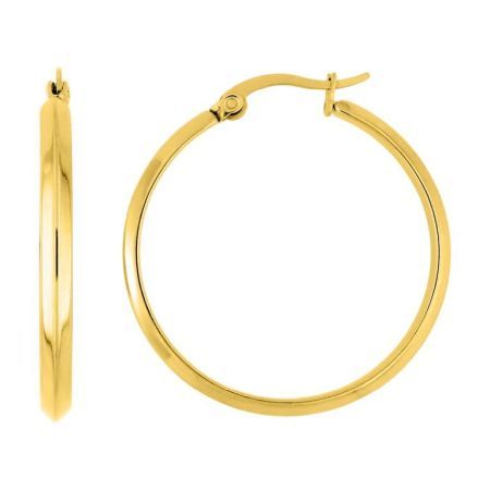 Pendientes Acero Dorado Argyor MRM Mujer (AC)435161 Aro Liso En Brillo