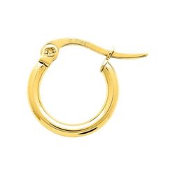 Pendientes Acero Dorado Argyor MRM Mujer (AC)435213 Aro Liso En Brillo
