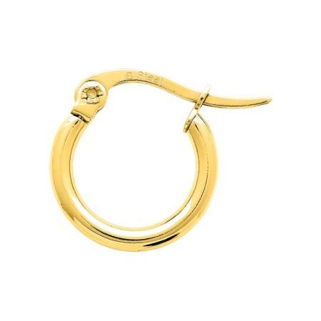Pendientes Acero Dorado Argyor MRM Mujer (AC)435213 Aro Liso En Brillo