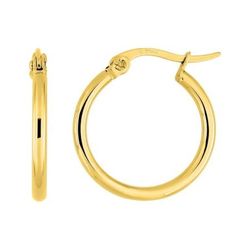 Pendientes Acero Dorado Argyor MRM Mujer (AC)435215 Aro Liso En Brillo