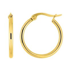 Pendientes Acero Dorado Argyor MRM Mujer (AC)435217 Aro Liso En Brillo