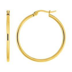 Pendientes Acero Dorado Argyor MRM Mujer (AC)435222 Aro Liso En Brillo